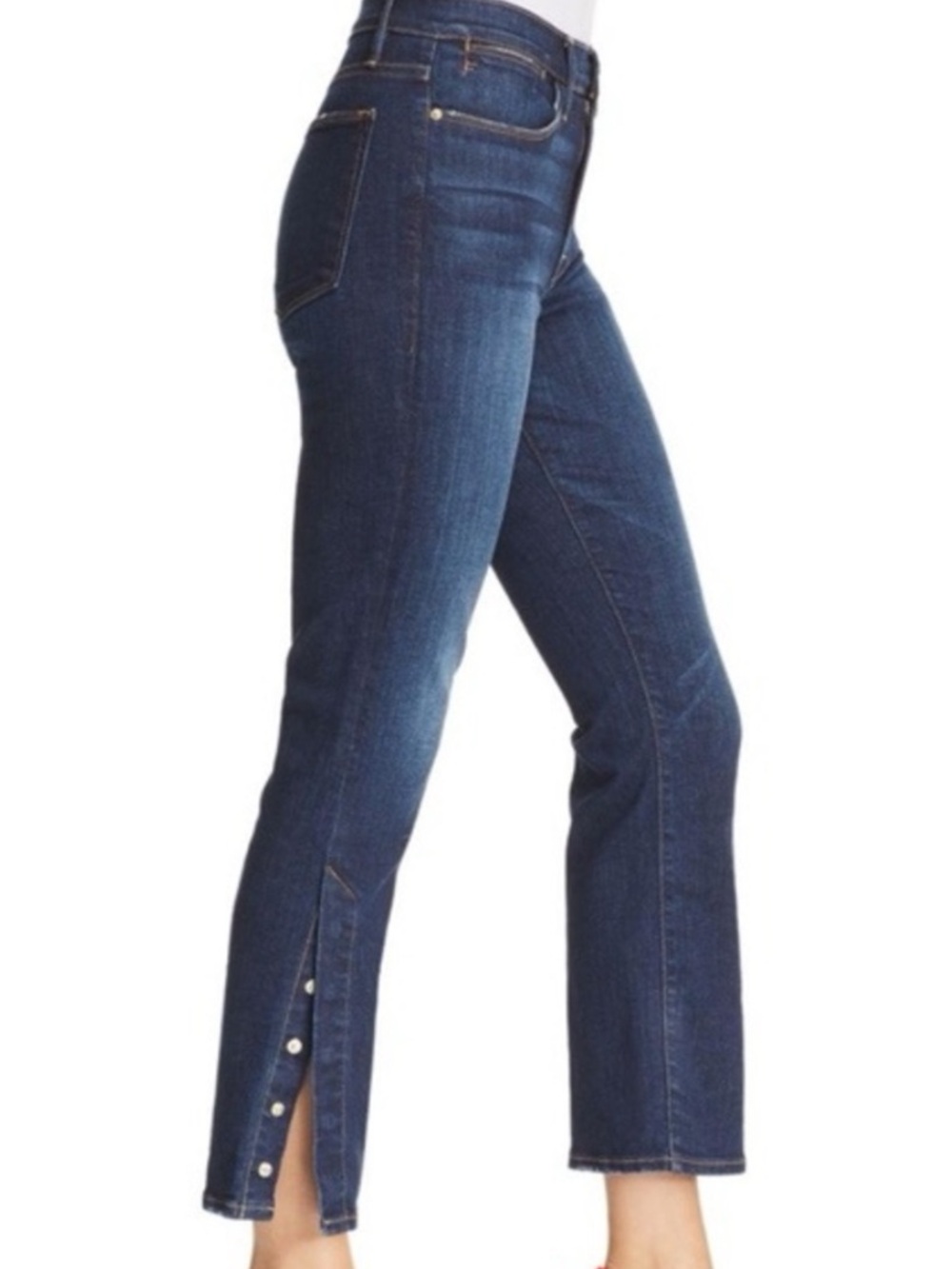 NWT Frame Straight Leg Jeans in Dark Blue